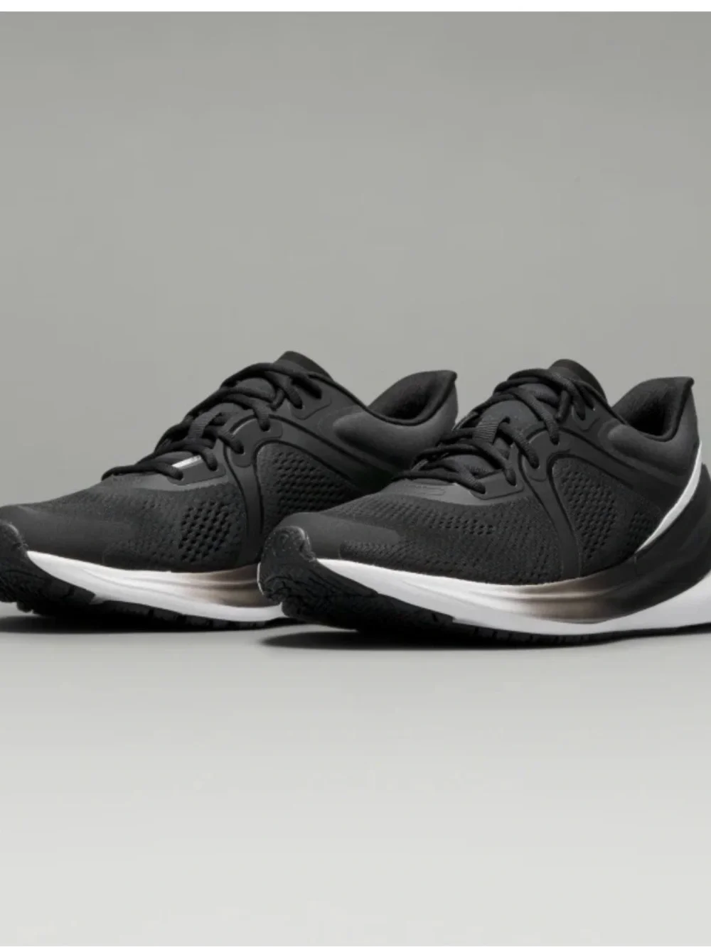lululemon athletica Women's Black and White Running Shoe New